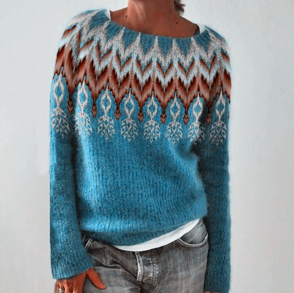 Evelyn Vintage-Inspired Island Sweater